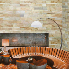 MOON PEARL Split Face Sandstone Peel & Stick Natural Stone Wall Panel - 15 x 60cm