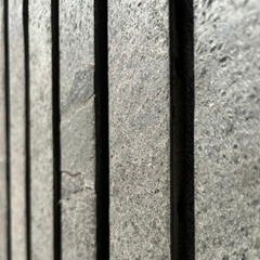 SINGAPORE SØLVGRÅ Slim Stone Louver Finer Panel