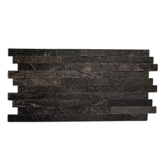 CARBON Split Face Small Lock Peel & Stick Wall Tile - 15 x 31.2cm