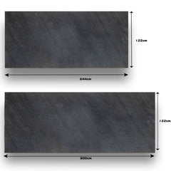 HONG KONG METAL NERO Large Format Natural Stone Veneer Sheet - 122 x 300 x 0.2cm
