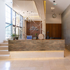 LINEAR ANTIQUE WOOD Split Face Wood Panel - 15 x 60cm