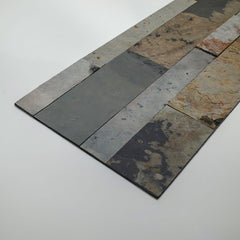 SEOUL MACEDONIAN Peel & Stick Slate Autumn Design Flexible Wall Tile - 15 x 60cm