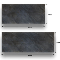 TOKYO EMERALD Large Format Natural Stone Veneer Sheet - 122 x 300 x 0.2cm