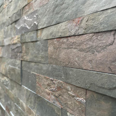 VIENNA HESSONITE Split Face Slate Plain Face Peel & Stick Veneer Panel - 15 x 60cm