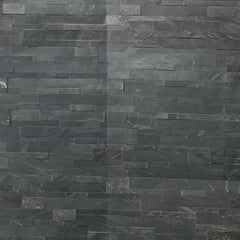 MOSCOW SESAME BLACK Peel & Stick Slate Desert Black Flexible Wall Tile - 15 x 60cm