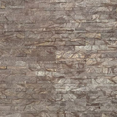 FOREST CHOCOLATE Split Face Marble Peel & Stick Wall Tile - 15 x 60cm
