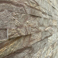 FOREST CHOCOLATE Split Face Marble Peel & Stick Wall Tile - 15 x 60cm