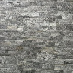 NEW YORK SILVER SHINE Split Face Quartzite Peel & Stick Wall Tile - 15 x 60cm