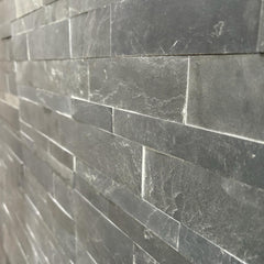 HONG KONG METAL NERO Peel & Stick Slate Flexible Wall Panel - 15 x 60cm