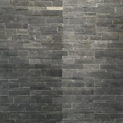 HONG KONG METAL NERO Peel & Stick Slate Flexible Wall Panel - 15 x 60cm