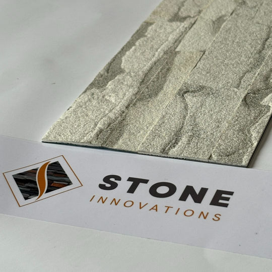 SATVARIO WHITE Split Face Marble Peel & Stick Wall Tile - 15 x 60cm