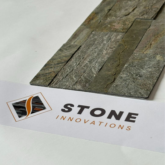 ROME Split Face Quartzite Natural Stone Peel & Stick Wall Panel - 15 x 60cm