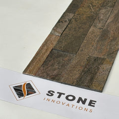 DUBAI COPPER Split Face Quartzite Peel & Stick Wall Tile - 15 x 60cm