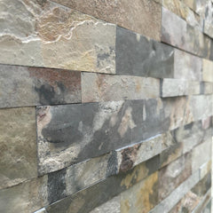 SEOUL MACEDONIAN Peel & Stick Slate Autumn Design Flexible Wall Tile - 15 x 60cm