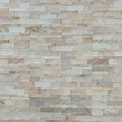 MOON PEARL Split Face Sandstone Peel & Stick Natural Stone Wall Panel - 15 x 60cm