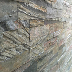 ROME Split Face Quartzite Natural Stone Peel & Stick Wall Panel - 15 x 60cm