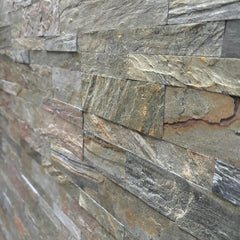 ROME Split Face Quartzite Natural Stone Peel & Stick Wall Panel - 15 x 60cm