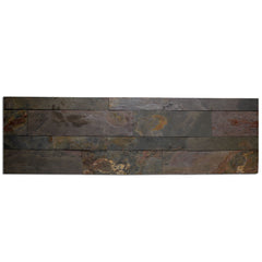 VIENNA HESSONITE Split Face Slate Plain Face Peel & Stick Veneer Panel - 15 x 60cm