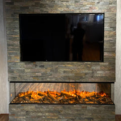 ROME Split Face Quartzite Natural Stone Peel & Stick Wall Panel - 15 x 60cm