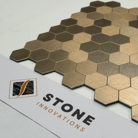 COPPER BRUSHED HEXAGON