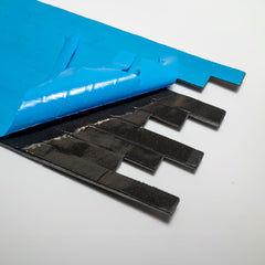 TOKYO EMERALD Split Face Big Lock Peel &amp; Stick Veggfliser med metall - 15 x 31,2 cm